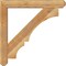 Ekena Millwork Balboa Craftsman Rough Sawn Bracket w/ Offset Brace, Western Red Cedar, 6"W x 36"D x 36"H BKT0604X36X36BOA04RWR - alternate 2